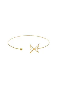 Chokers Butterfly Choker, yellow gold with exceptional quality
