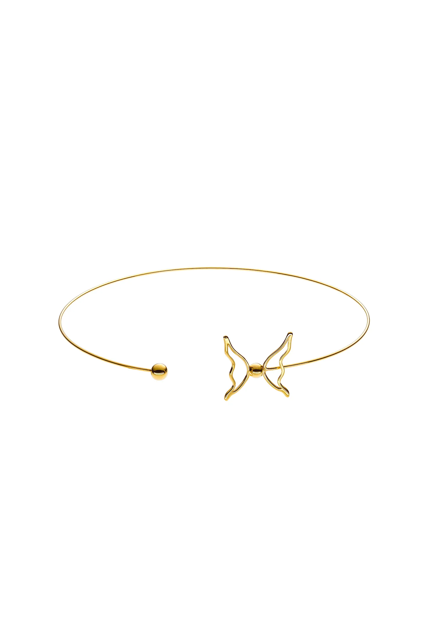 Chokers Butterfly Choker, yellow gold with exceptional quality