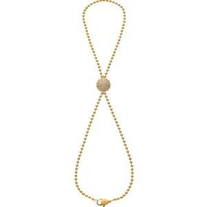 Orb Chain Bracelet, diamonds, yellow gold