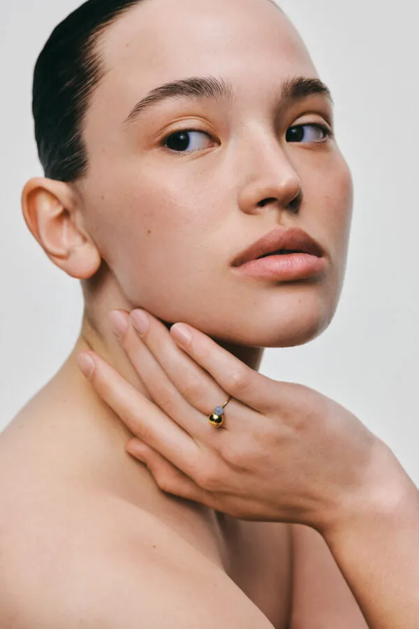 Rings Celestial Blue Ring, yellow gold available online with expert craftsmanship