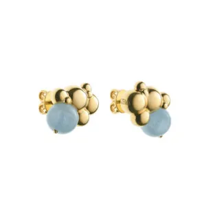 Nubes Earrings, yellow gold