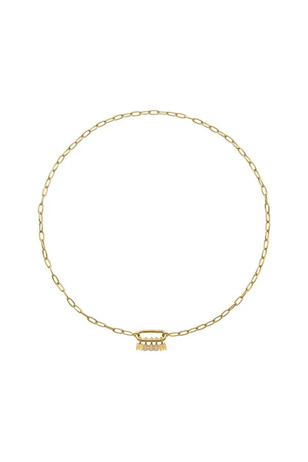 Necklaces MOM Necklace, diamond, yellow gold with fast delivery from Guzema