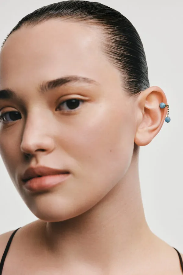 Cuffs Celestial Blue Ear Cuff, yellow gold available online with fast delivery