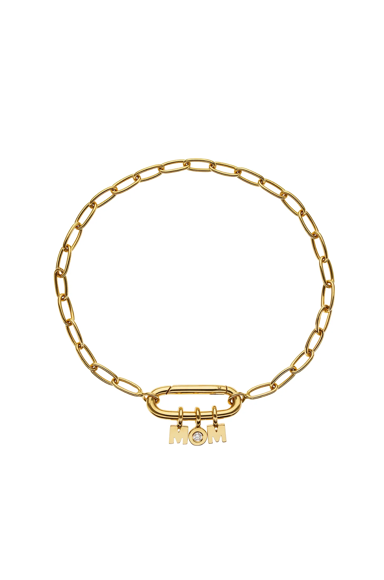 Bracelets MOM Bracelet, diamond, yellow gold for everyday elegance