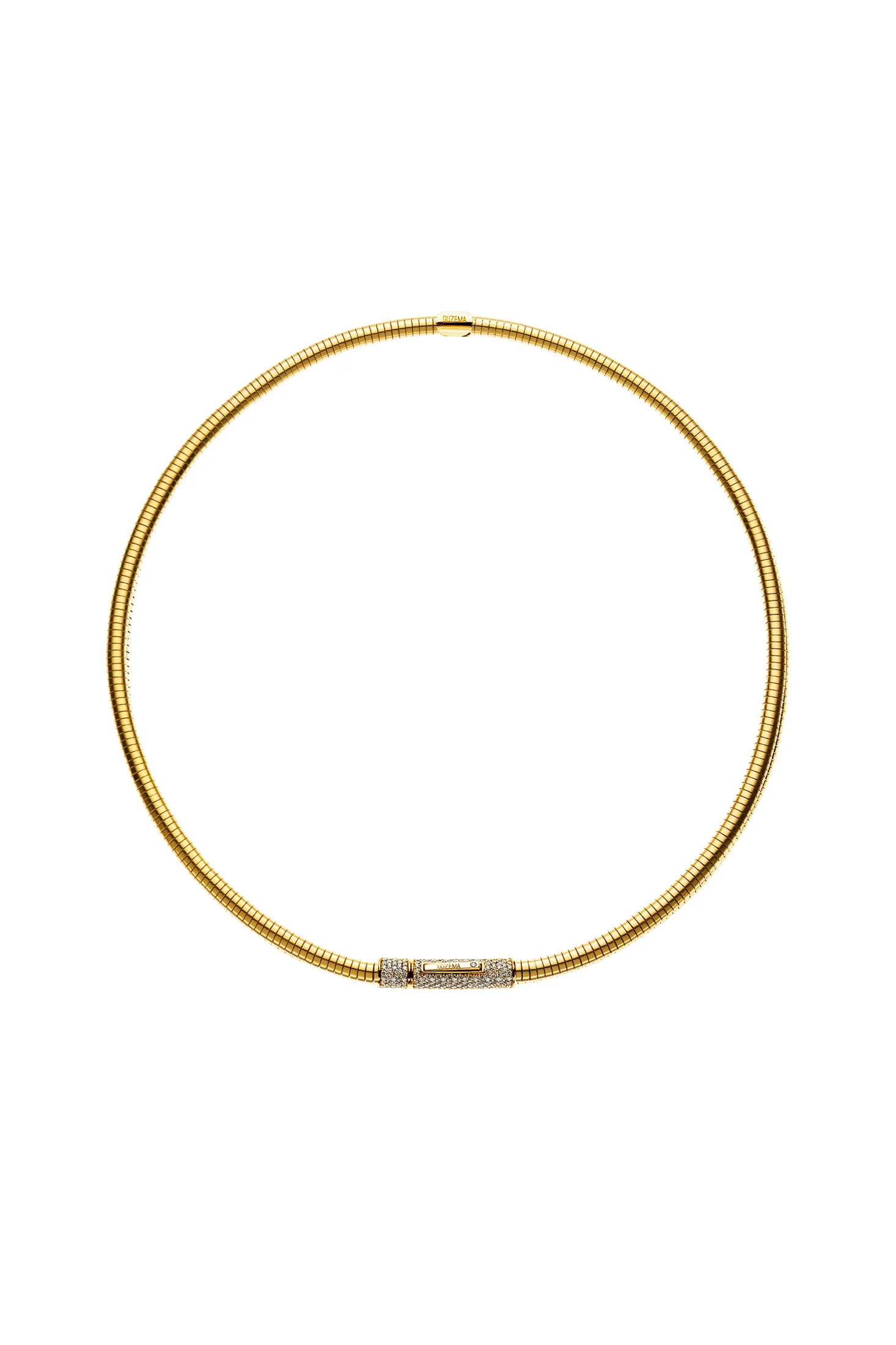 Exclusive Necklaces Snake Necklace, diamonds, yellow gold from Guzema