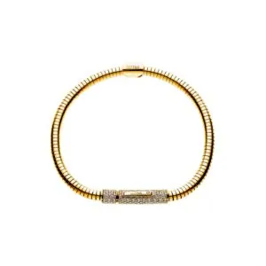 Snake Bracelet, diamonds, yellow gold