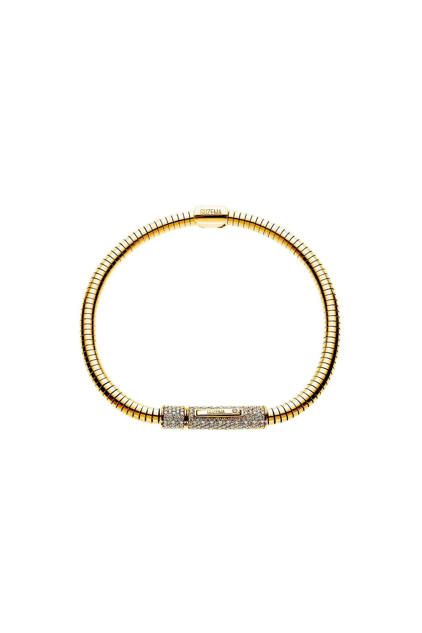 Bracelets Snake Bracelet, diamonds, yellow gold for everyday elegance