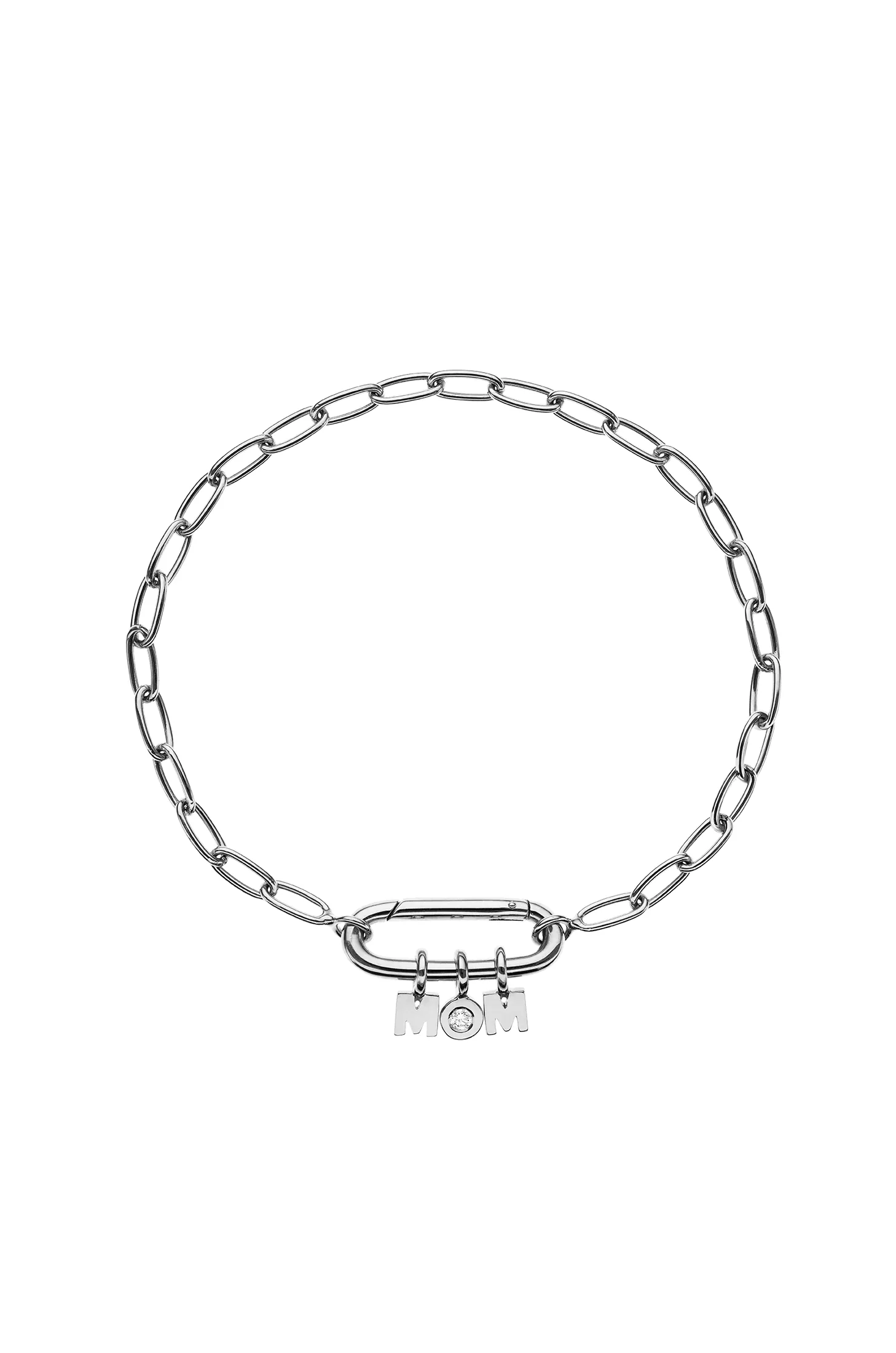 Bracelets MOM Bracelet, diamond, white gold for everyday elegance