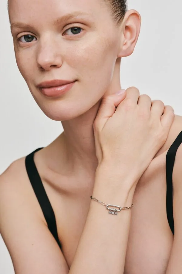 Bracelets MOM Bracelet, diamond, white gold for everyday elegance