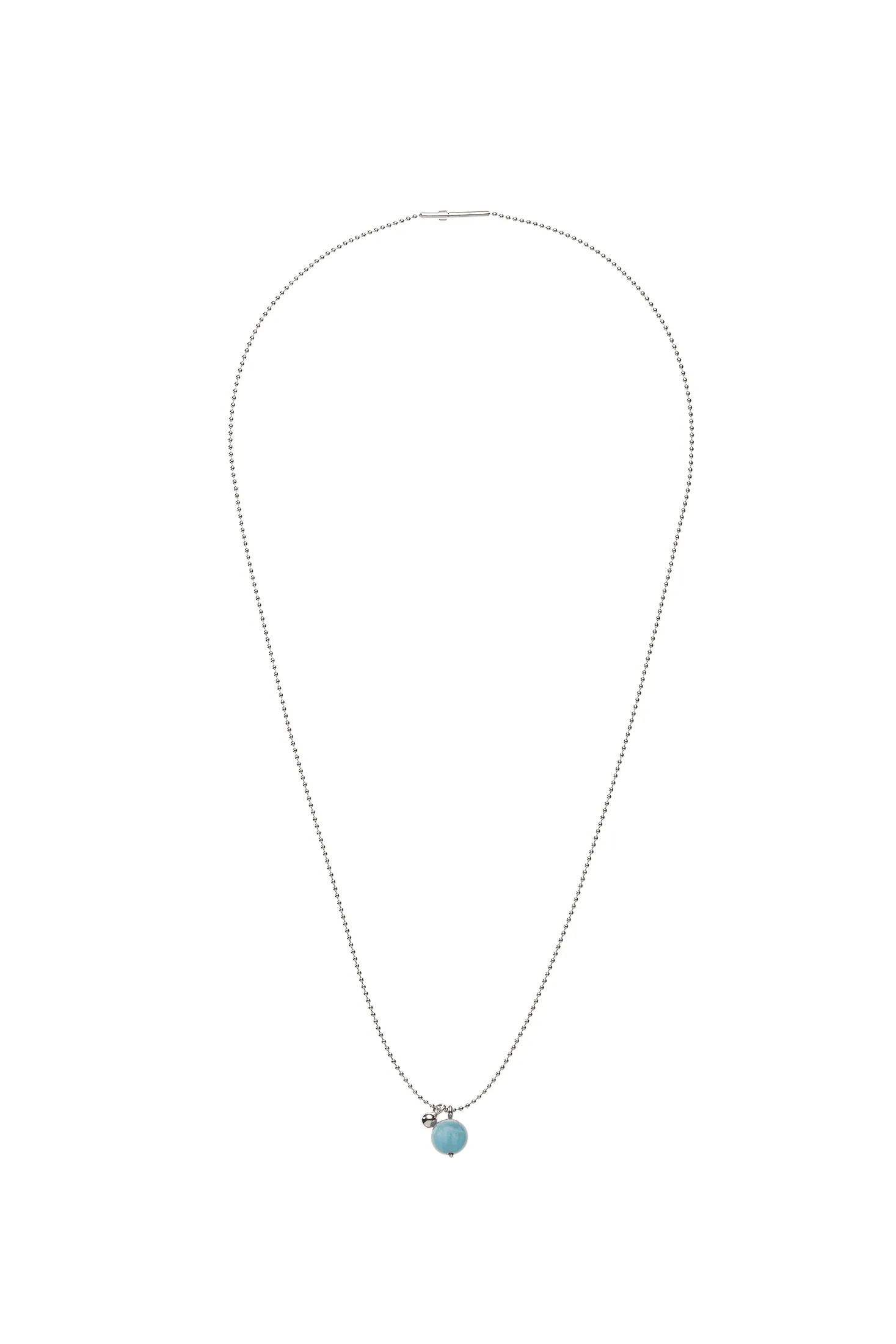 Necklaces Celestial Blue Charm Necklace, white gold with fast delivery from Guzema