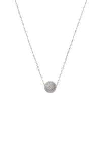 Custom Necklaces Semi-Orb Necklace, diamonds, white gold for a luxurious style