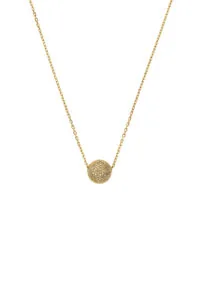 Necklaces Semi-Orb Necklace, diamonds, yellow gold with fast delivery from Guzema