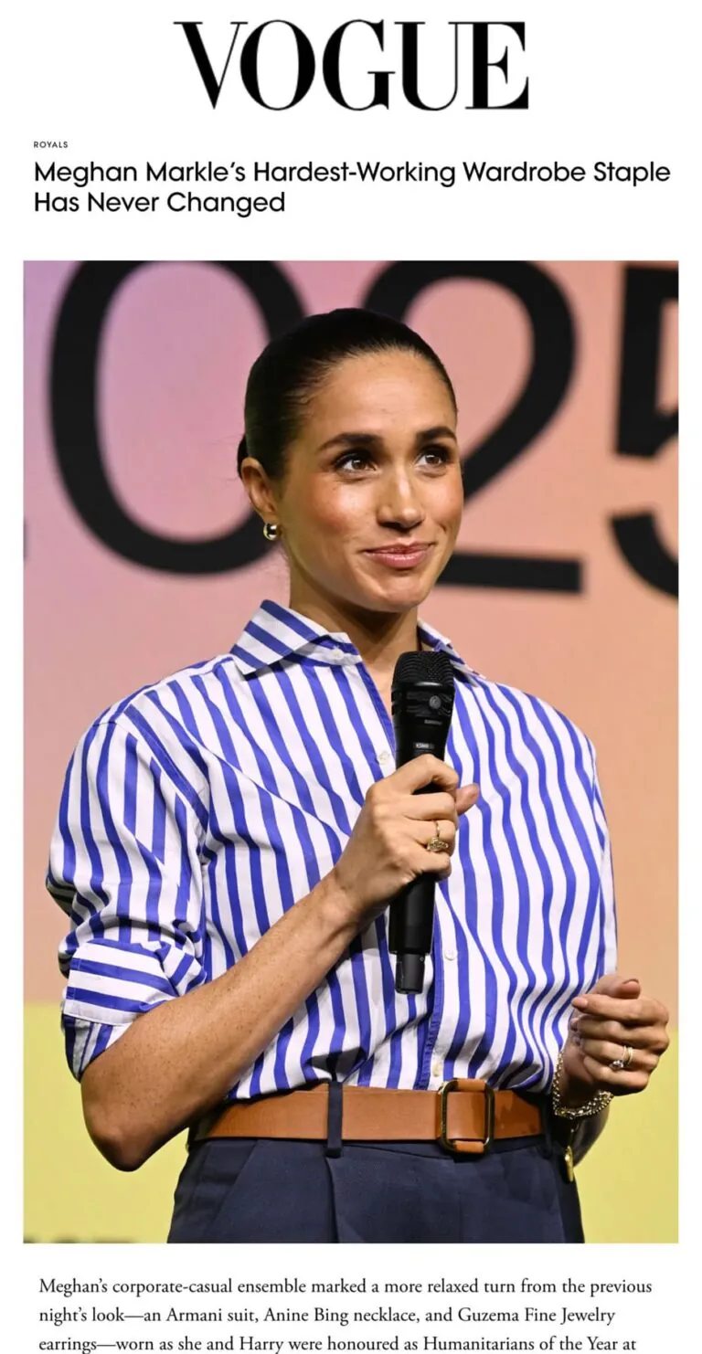 Meghan Markle’s Hardest-Working Wardrobe Staple Has Never Changed