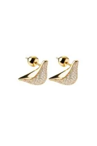 Earrings Bird Girl Stud Earrings, diamonds, yellow gold for stylish and elegant looks