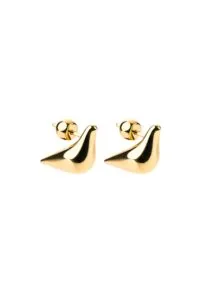 Earrings Bird Girl Stud Earrings, yellow gold for stylish and elegant looks