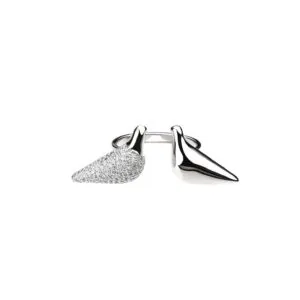 Bird Girl Ring, diamonds, white gold