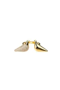 Rings Bird Girl Ring, diamonds, yellow gold with luxury craftsmanship from Guzema