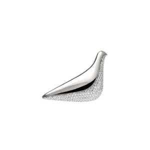 Bird Girl Brooch, diamonds, white gold
