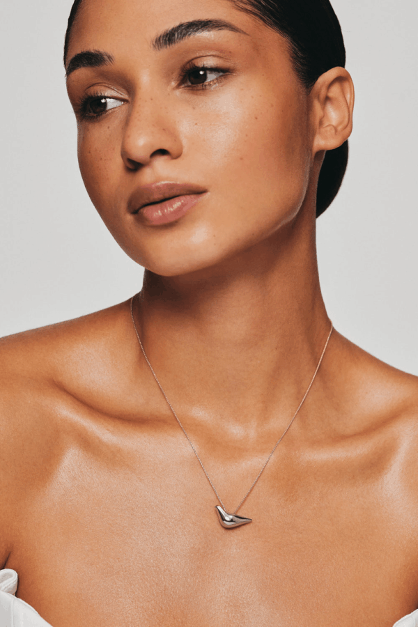 Necklaces Bird Girl Pendant, white gold with fast delivery from Guzema