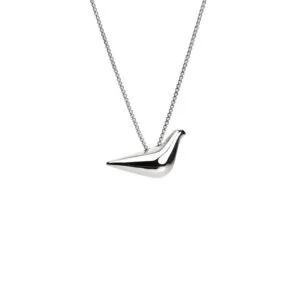 Bird Girl Pendant, white gold