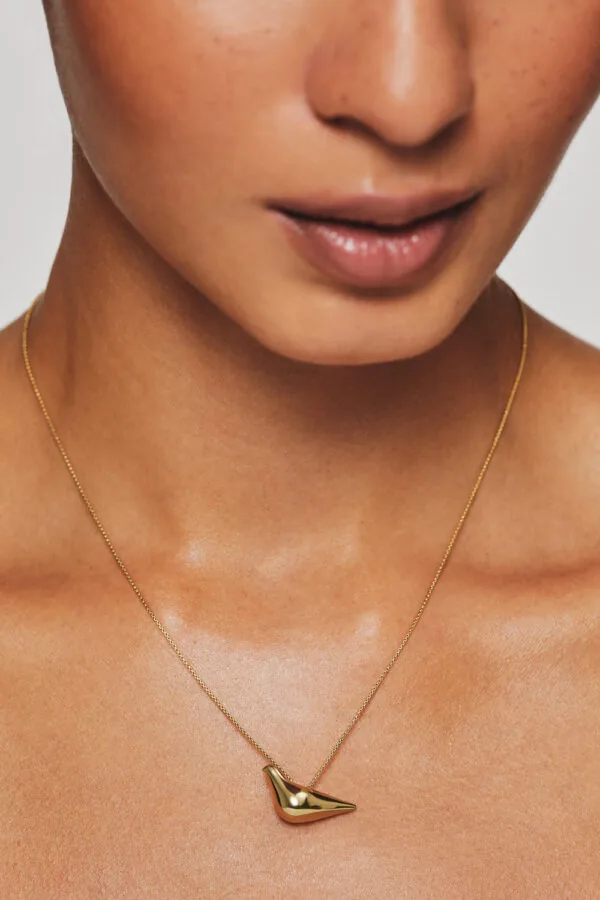 Exclusive Necklaces Bird Girl Pendant, yellow gold from Guzema
