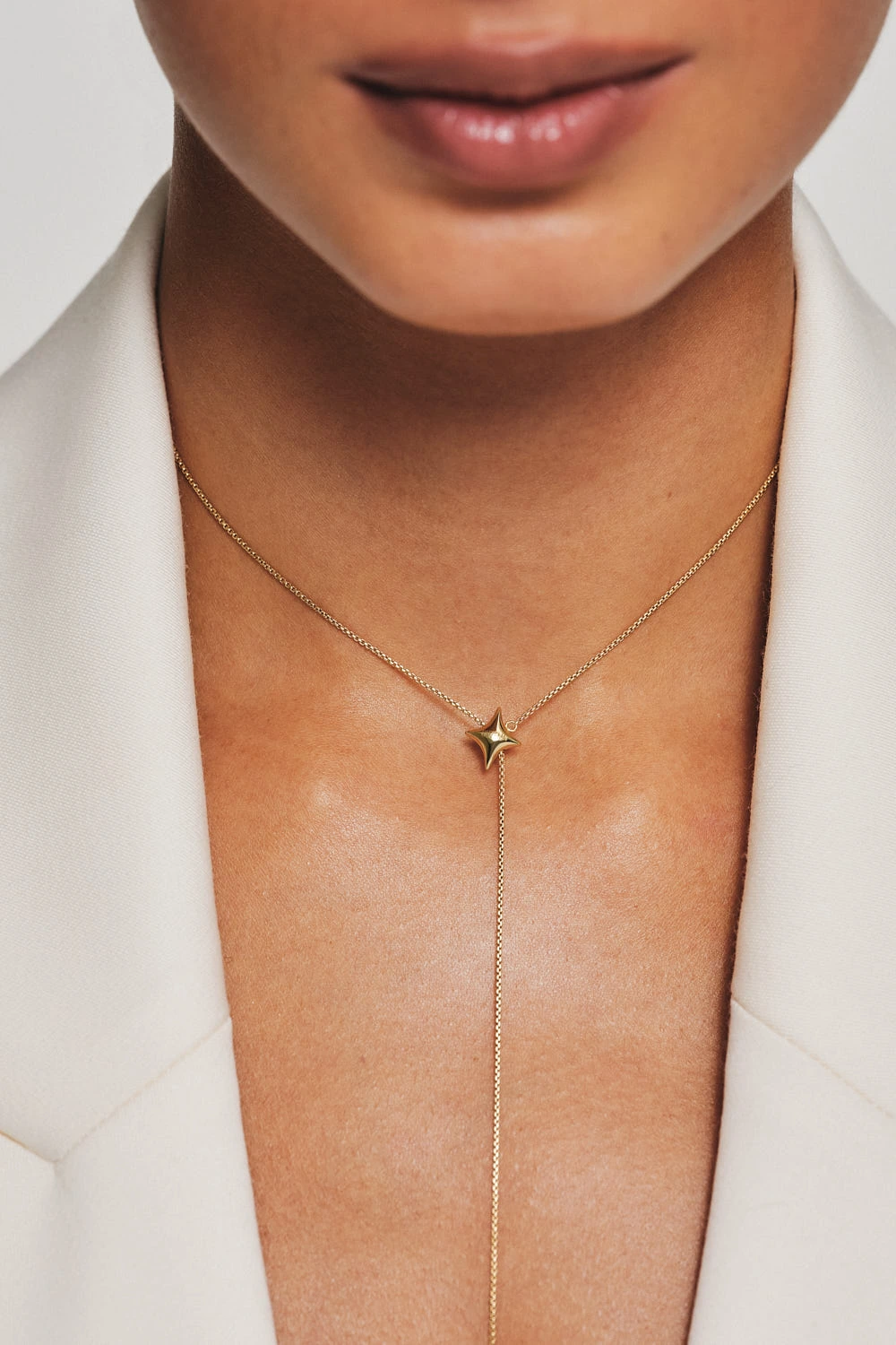 Necklaces Star Transformer Necklace, yellow gold with fast delivery from Guzema