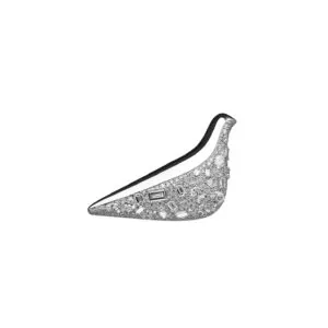 Bird Girl Brooch, diamonds, white gold