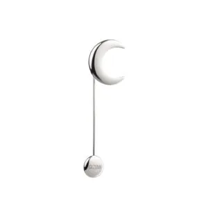 Moon Brooch, white gold