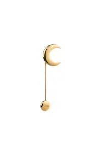 Brooches Moon Brooch, yellow gold for a sophisticated look