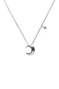 Necklaces Moon Pendant, white gold with fast delivery from Guzema