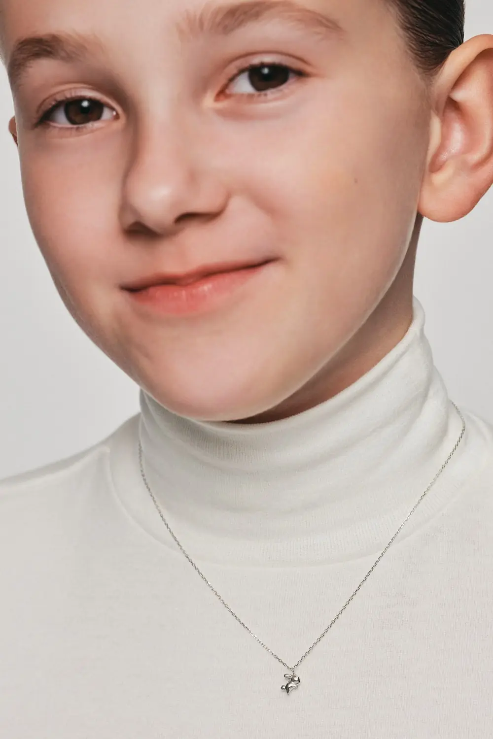 Necklaces Rabbit Pendant, white gold with fast delivery from Guzema