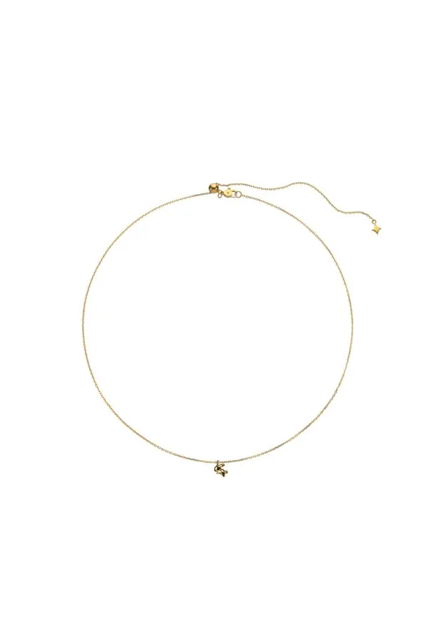 Custom Necklaces Rabbit Pendant, yellow gold for a luxurious style