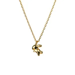 Rabbit Pendant, yellow gold