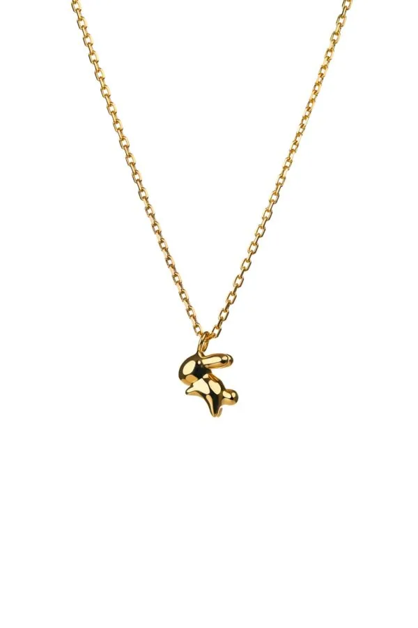 Exclusive Necklaces Rabbit Pendant, yellow gold from Guzema