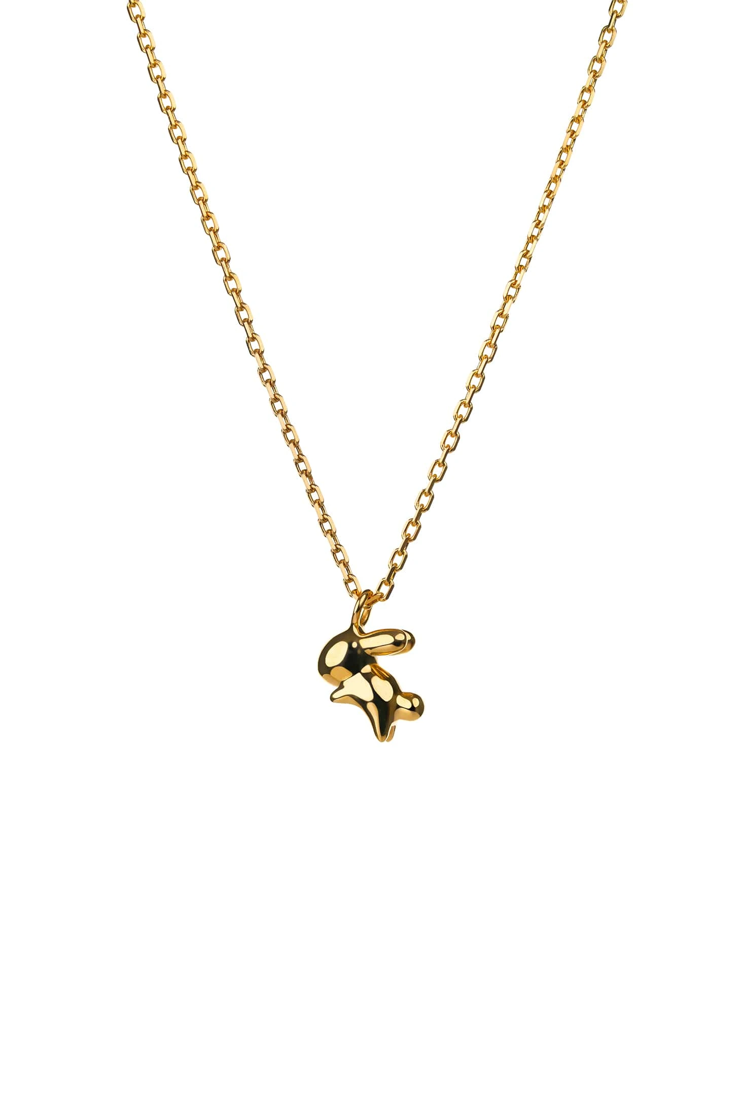 Exclusive Necklaces Rabbit Pendant, yellow gold from Guzema