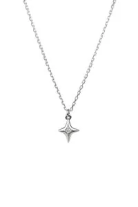 Exclusive Necklaces Mini Star Pendant, diamonds, white gold from Guzema