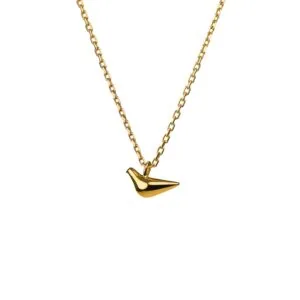 Mini Bird Girl Pendant, yellow gold