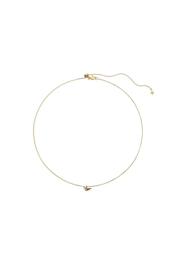 Exclusive Necklaces Mini Bird Girl Pendant, yellow gold from Guzema