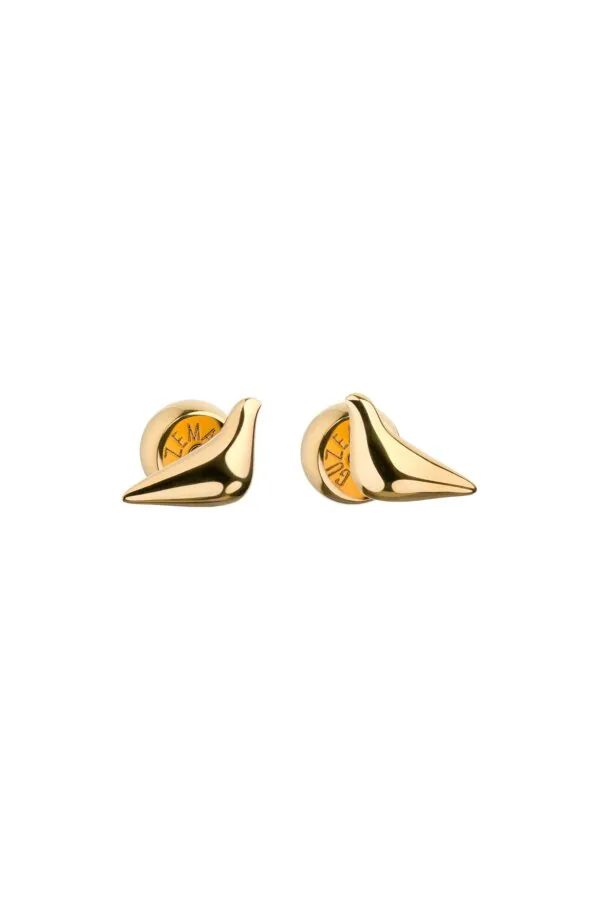 Earrings Mini Bird Girl Stud Earrings, yellow gold for a unique and sophisticated look