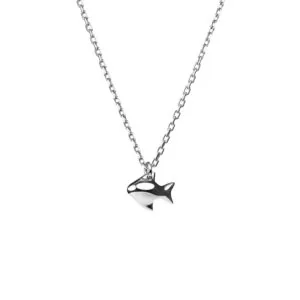 Fish Pendant, white gold