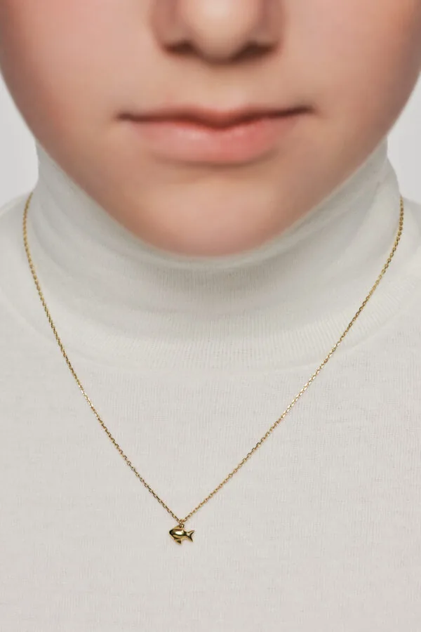 Exclusive Necklaces Fish Pendant, yellow gold from Guzema